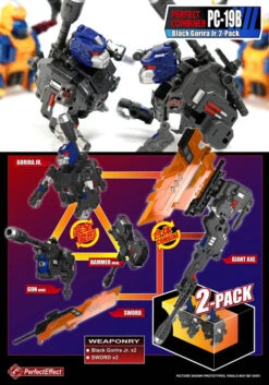 Perfect Effect PE PC-19B Perfect Combiner Black Gorira Upgrade Set 2-Pack 15 Perfect Effect PE PC-19B Perfect Combiner Black Gorira Upgrade Set 2-Pack -Toy Machine Store 16e0be1c71