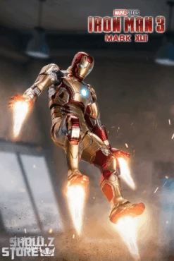 ZT Toys Marvel Licensed 1/10 Iron Man Mark 42 W/ LED -Toy Machine Store 23e7618095