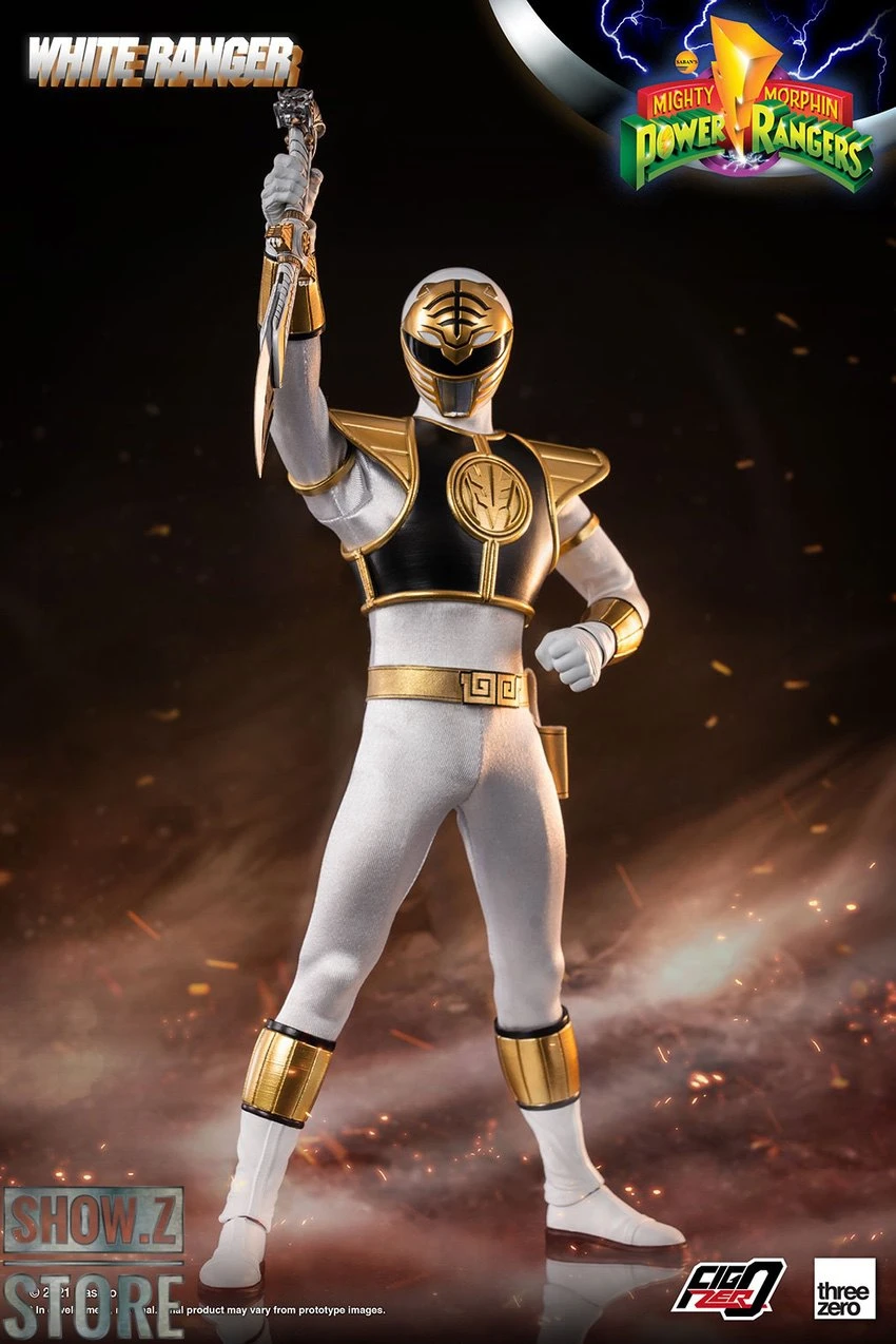 Threezero Studio 1/6 Mighty Morphin Power Rangers White Ranger 8 Threezero Studio 1/6 Mighty Morphin Power Rangers White Ranger - Image 6