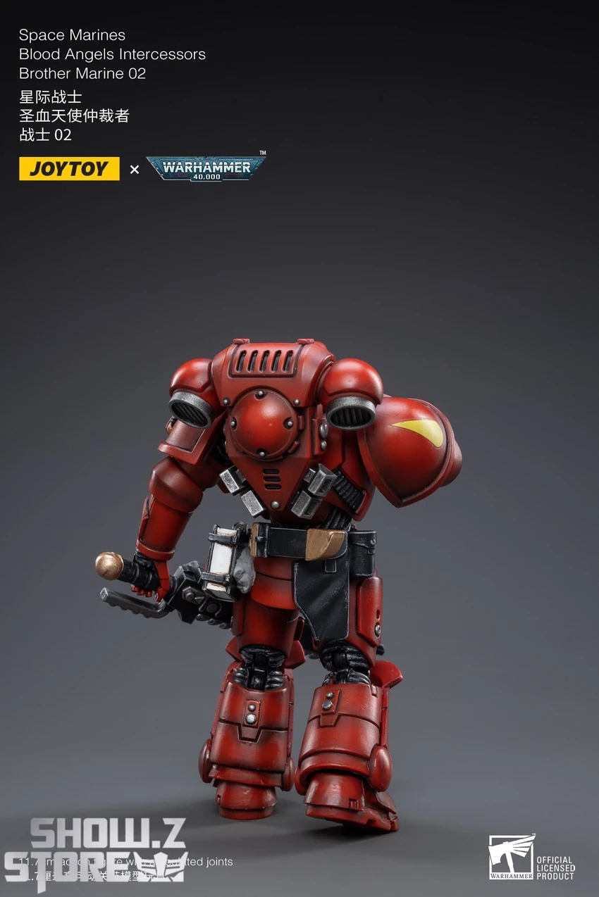 JoyToy Source 1/18 Warhammer 40K Blood Angels Intercessors Brother Marine 02 6 JoyToy Source 1/18 Warhammer 40K Blood Angels Intercessors Brother Marine 02 - Image 4
