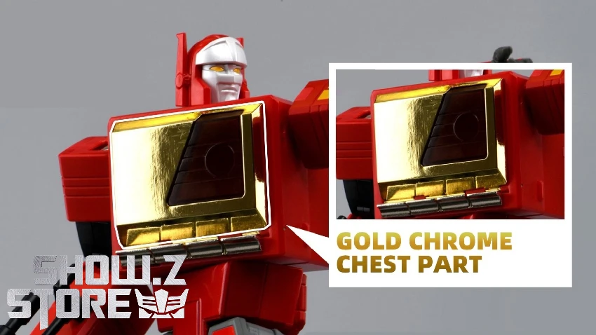 FansToys Gold Chrome Chest Part Accessories For FT-55 Recorder Blaster 4 FansToys Gold Chrome Chest Part Accessories For FT-55 Recorder Blaster - Image 2