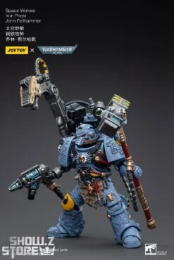 JoyToy Source 1/18 Warhammer 40k Space Wolves Iron Priest Jorin Fellhammer -Toy Machine Store 328eece29d