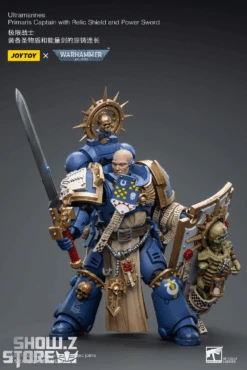 JoyToy Source 1/18 Warhammer 40K Ultramarines Primaris Captain With Relic Shield And Power Sword -Toy Machine Store 3d1360c02e