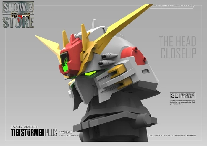 Mechanicore Hobby Studio 1/120 PROJ-0033+ 2.0 MSA-0011(Bst)303E Deep Striker Gundam Tief Sturmer Plus Camouflage Red Standard Version 5 Mechanicore Hobby Studio 1/120 PROJ-0033+ 2.0 MSA-0011(Bst)303E Deep Striker Gundam Tief Sturmer Plus Camouflage Red Standard Version - Image 3