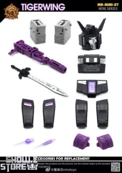 MHZ Toys MINI-07 Tigerwing Menasor Combiner Set Of 5 Oversized Version -Toy Machine Store 4b09826434
