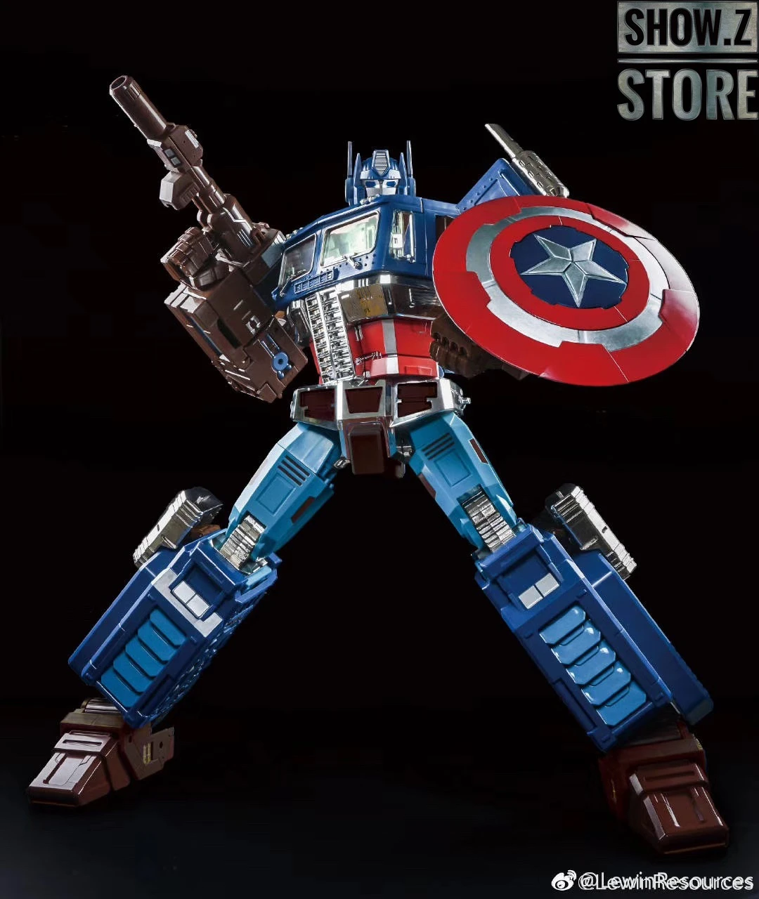 Lewin Resources LW-01A Optimus Prime Captain America Style Oversized 71cm W/ LED 4 Lewin Resources LW-01A Optimus Prime Captain America Style Oversized 71cm W/ LED - Image 2