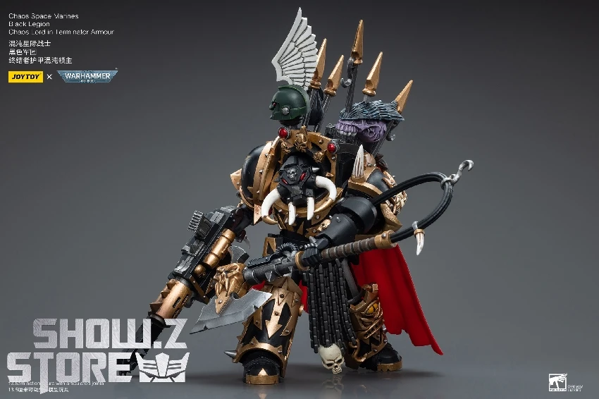 JoyToy Source 1/18 Warhammer 40K Chaos Space Marines Black Legion Chaos Lord In Terminator Armour 7 JoyToy Source 1/18 Warhammer 40K Chaos Space Marines Black Legion Chaos Lord In Terminator Armour - Image 5