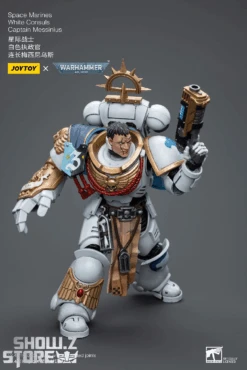 JoyToy Source 1/18 Warhammer 40K Space Marines White Consuls Captain Messinius -Toy Machine Store 53a85be771