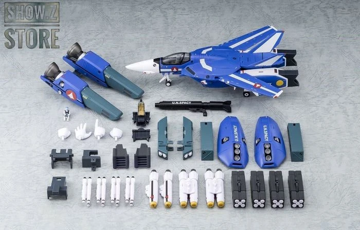 Valkyrie Factory VF 1/60 VF-1J Valkyrie Maximilian Jenius Custom Macross Robotech Blue Version W/ Super Space Part 7 Valkyrie Factory VF 1/60 VF-1J Valkyrie Maximilian Jenius Custom Macross Robotech Blue Version W/ Super Space Part - Image 5