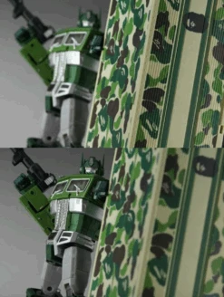 4th Party MP10A Optimus Prime Convoy Bape Green Camo Version -Toy Machine Store 6847e2302e