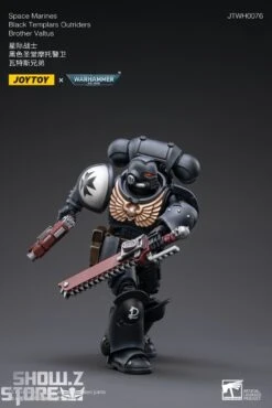 JoyToy Source 1/18 Warhammer 40K Space Marines Black Templars Outriders Brother Valtus -Toy Machine Store 687a0aa585