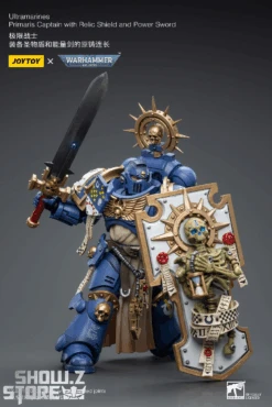 JoyToy Source 1/18 Warhammer 40K Ultramarines Primaris Captain With Relic Shield And Power Sword -Toy Machine Store 75c400536b