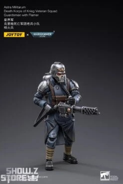 JoyToy Source 1/18 Warhammer 40K Death Korps Of Krieg Veteran Squad Guardsman With Flamer -Toy Machine Store 776ce769d3
