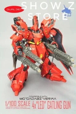 Zhile ZL MG 1/100 4X Sazabi MSN-04 Gatling Gun Add On Kit W/ LED 17 Zhile ZL MG 1/100 4X Sazabi MSN-04 Gatling Gun Add On Kit W/ LED -Toy Machine Store 8185644d14