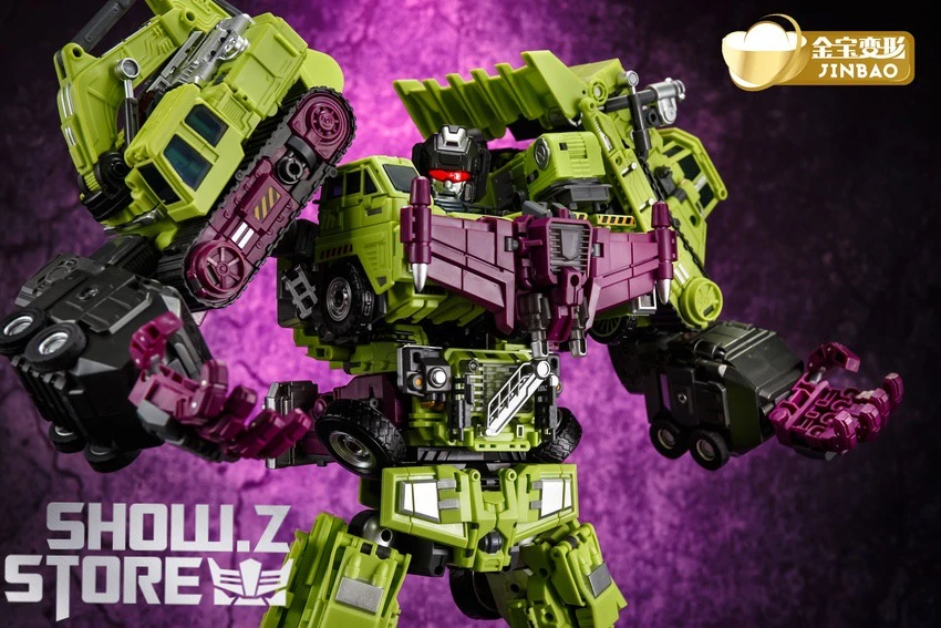 Jinbao DF03 Builder.D Devastator Green Version Set Of 6 Oversized Version 10 Jinbao DF03 Builder.D Devastator Green Version Set Of 6 Oversized Version - Image 8
