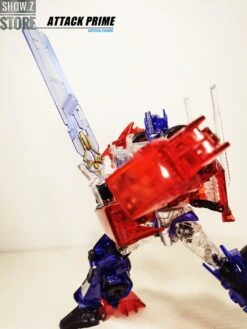 APC Toys APC-001 Attack Prime TFP Optimus Prime Clear Version W/ Black Wheels -Toy Machine Store a4fe4094b1