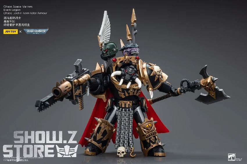 JoyToy Source 1/18 Warhammer 40K Chaos Space Marines Black Legion Chaos Lord In Terminator Armour 6 JoyToy Source 1/18 Warhammer 40K Chaos Space Marines Black Legion Chaos Lord In Terminator Armour - Image 4