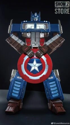 Lewin Resources LW-01A Optimus Prime Captain America Style Oversized 71cm W/ LED 22 Lewin Resources LW-01A Optimus Prime Captain America Style Oversized 71cm W/ LED -Toy Machine Store add13fc5e1