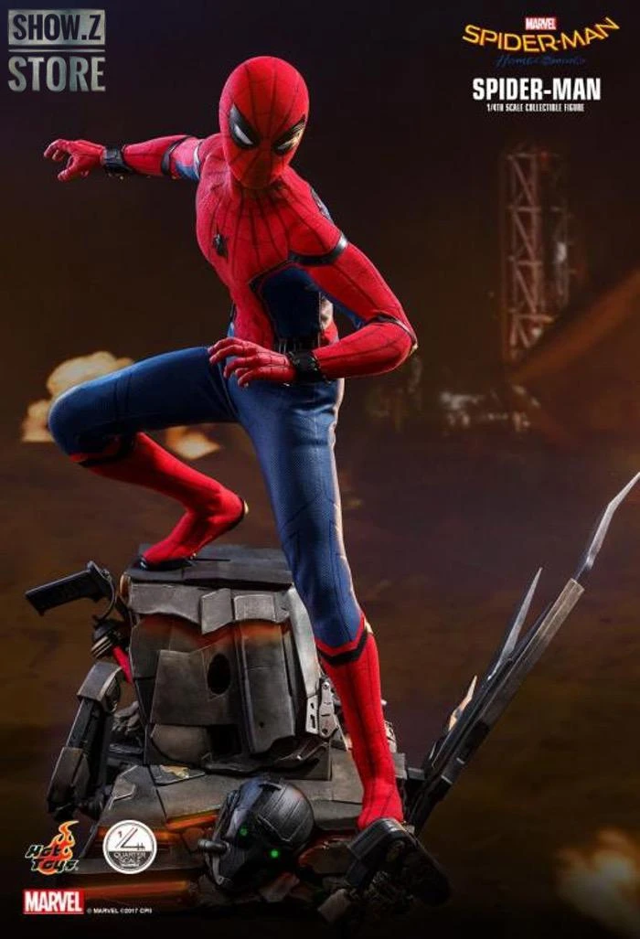 Hot Toys QS014 1/4 Spider-Man Homecoming Collectible Figure Standard Version 5 Hot Toys QS014 1/4 Spider-Man Homecoming Collectible Figure Standard Version - Image 3