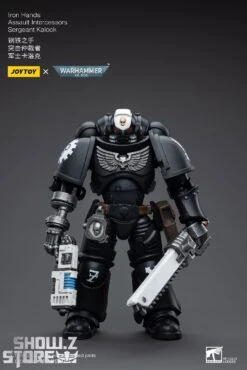 JoyToy Source 1/18 Warhammer 40K Iron Hands Intercessors Sergeant Kalock 18 JoyToy Source 1/18 Warhammer 40K Iron Hands Intercessors Sergeant Kalock -Toy Machine Store b944807324