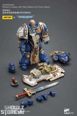 JoyToy Source 1/18 Warhammer 40K Ultramarines Primaris Captain With Relic Shield And Power Sword -Toy Machine Store c3f9418878