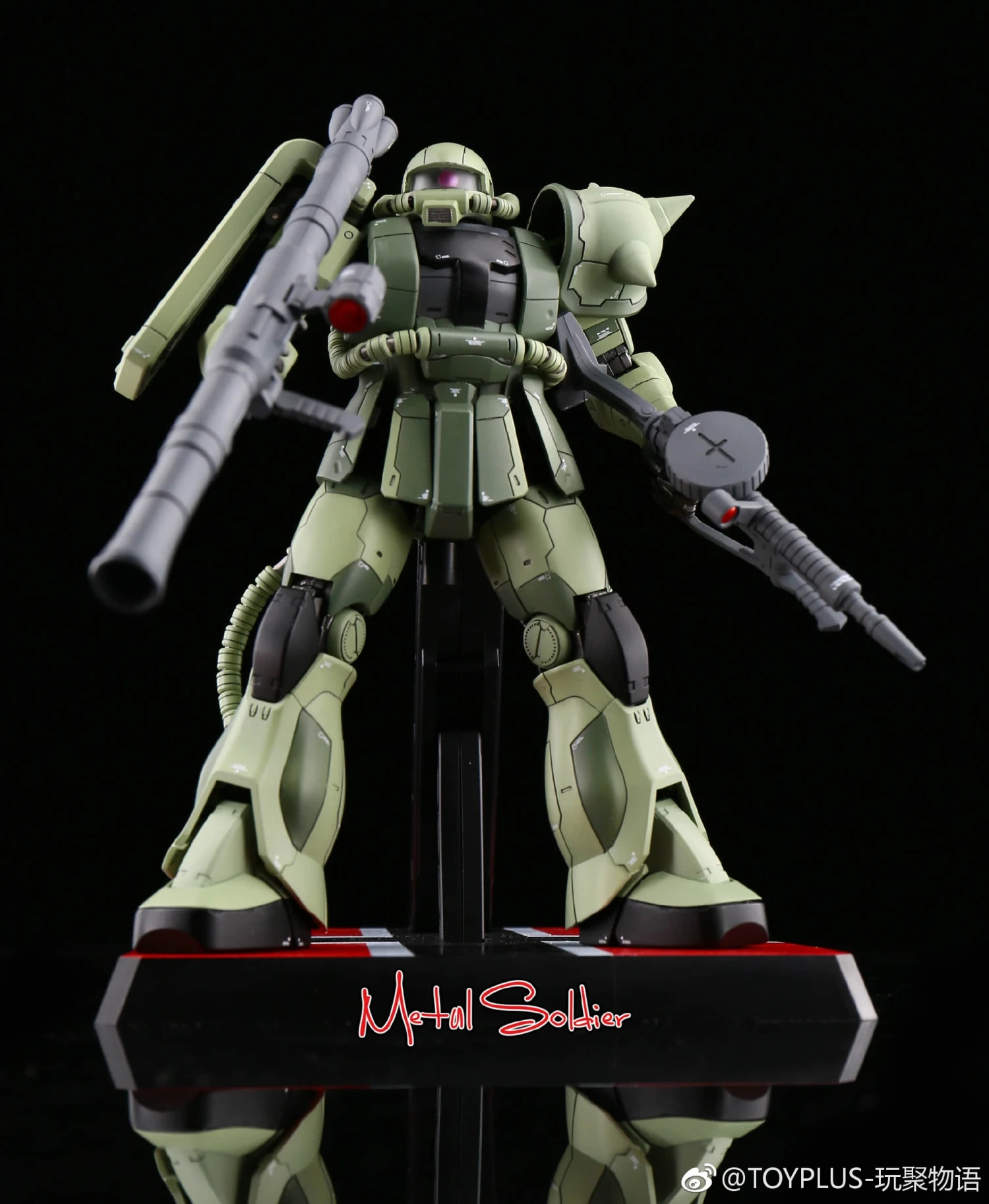 Metal Soldier 1/100 MS01 ZAKUII MS-01 MS-06 ZAKU2 Green Chogokin Metal Build 11 Metal Soldier 1/100 MS01 ZAKUII MS-01 MS-06 ZAKU2 Green Chogokin Metal Build - Image 9