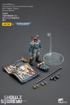 JoyToy Source 1/18 Warhammer 40K Astra Militarum Tempestus Scions Command Squad 55th Kappic Eagles Banner Bearer -Toy Machine Store cf20dddeb9