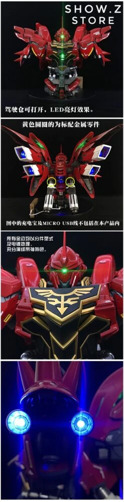 BSC Yihui YH Model 1/35 MSN-06S MNS06S SINANJU New Zeon Customized Gundam Bust Model Kit -Toy Machine Store d1d5de8bb5