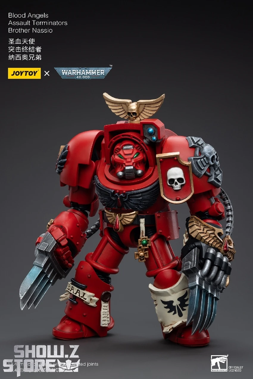 JoyToy Source 1/18 Warhammer 40K Blood Angels Assault Terminators Brother Nassio 8 JoyToy Source 1/18 Warhammer 40K Blood Angels Assault Terminators Brother Nassio - Image 6