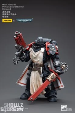 JoyToy Source 1/18 Warhammer 40K Black Templars Primaris Sword Brethren Harmund -Toy Machine Store e9d32b495b