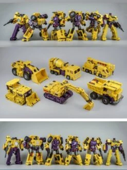 Toyworld TW-C07B Constructor Devastator Yellow Set Of 6 -Toy Machine Store fbb7f81a59