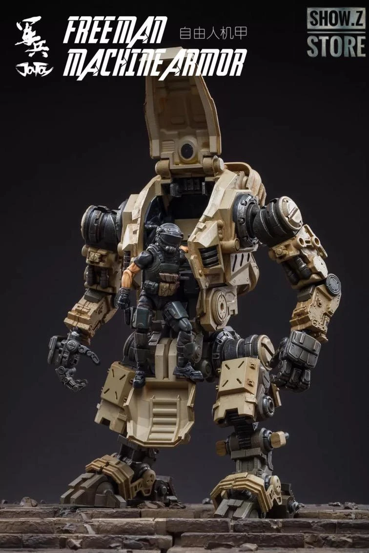JoyToy Source Acid Rain 1/18 Freeman Machine Armor W/ Pilot Mechas & Soldiers Figure Set Desert Brown Version 16 JoyToy Source Acid Rain 1/18 Freeman Machine Armor W/ Pilot Mechas & Soldiers Figure Set Desert Brown Version - Image 14