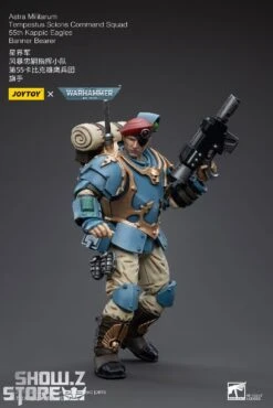 JoyToy Source 1/18 Warhammer 40K Astra Militarum Tempestus Scions Command Squad 55th Kappic Eagles Banner Bearer -Toy Machine Store feeae3fab4